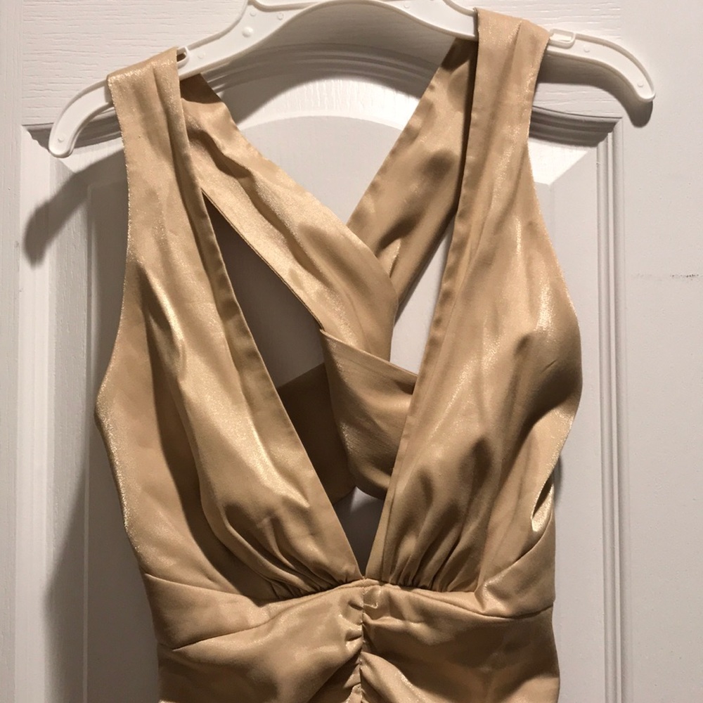 Gold Arden B cocktail dress